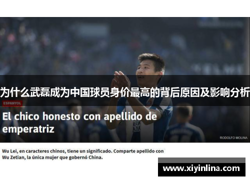 为什么武磊成为中国球员身价最高的背后原因及影响分析